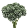 thumbnail image 1 of Cabezas de flores artificiales Uxcell Crisantemo Hidrangea Verde Flores Falsas 10Pcs, 1 of 6