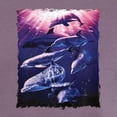 thumbnail image 2 of Wild Bobby, Underwater Whale Dolphin Bottlenose Nautical, Animal Lover, Front and Back Garment-Dyed Short Sleeve Tees, Rosewood, 2XL, 2 of 3