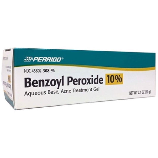 Gel para tratamiento del acné Perrigo con peróxido de benzoilo al 10%, 62 ml (paquete de 2)
