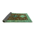thumbnail image 2 of Ahgly Company Indoor Square Persian Turquoise Blue Traditional Area Rugs, 5' Square, 2 of 4