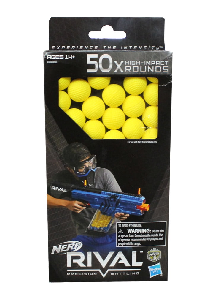 New Nerf Rival 25x High Impact Balls Hasbro Free Shipping ROUNDS REFILL Ammo Toy 