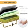 thumbnail image 6 of FAYEAN Folding Bed with Mattress, Memory Foam, 75x38 Twin Size Steel Frame Base, Portable Foldable Roll Away Adult Bed with Lockable Wheels, Easy Assembly & Moving, Space-Saving -, 6 of 13