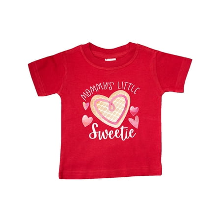 

Inktastic Mommy s Little Sweetie with Pink Heart Cookie Gift Baby Boy or Baby Girl T-Shirt