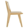 thumbnail image 4 of Modway Saoirse Woven Rope Wood Dining Side Chair in Natural Natural, 4 of 10
