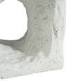thumbnail image 6 of Christopher Knight Home MGO Outdoor Side Table, Cave-Like Sculptural Design, White, 6 of 13