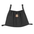 thumbnail image 2 of Sac de Rangement Suspendu pour Console Parentale Porte-Gobelet Sangle Ajustable Écureuil Noir, 2 of 8