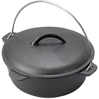 Stanbroil 15 Dutch Oven Lid Lifter with Spiral Bail Handle, Cast Iron  Dutch Oven Lid Lifter for Outdoor/Campfire Cooking Accessories, Black Finish