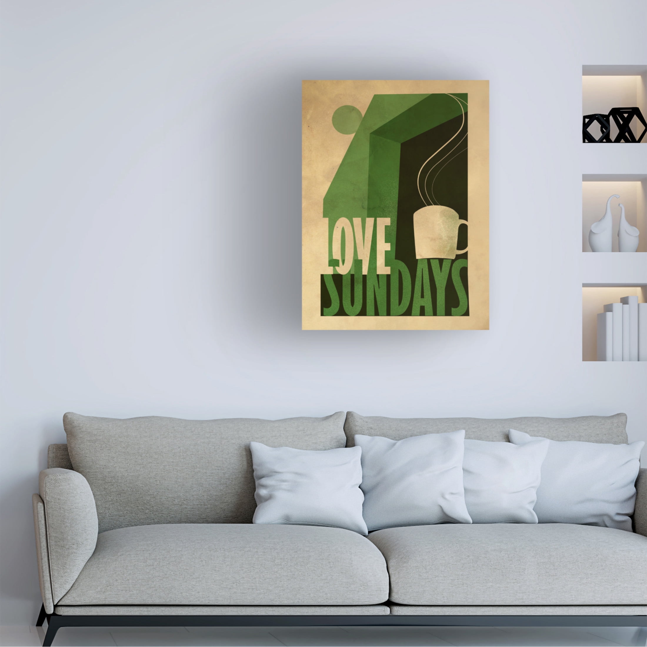 Trademark Fine Art Dionisis Gemos  Love Sunday print Canvas Wall Art