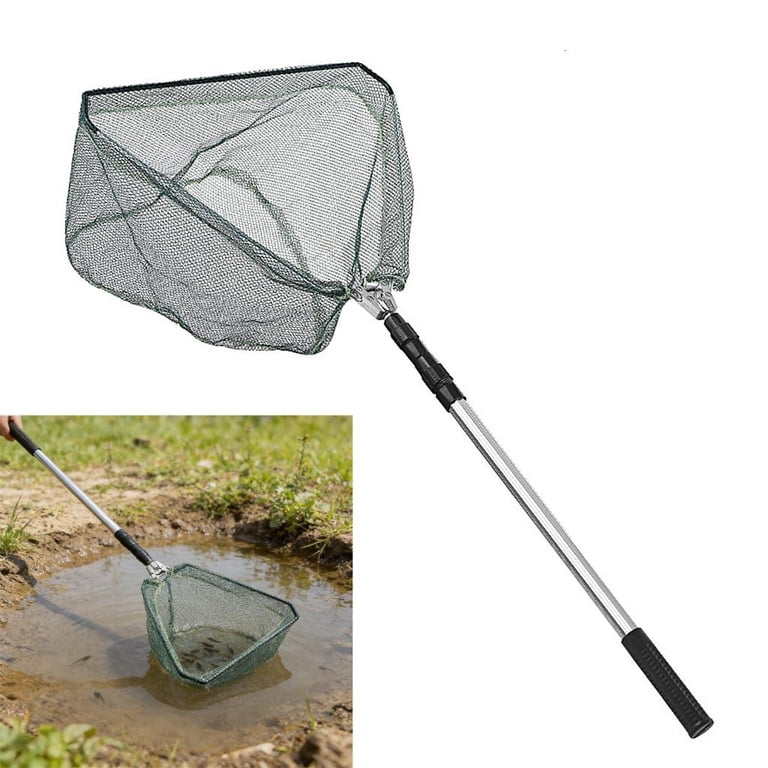 compact telescopic fishing net Yihuala Compact Telescoping Fishing Net with Foldable Aluminum Handle, for  Outdoor Adventures and Travel