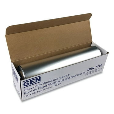 GEN GEN7120 Heavy-Duty Aluminum Foil Roll, 12" X 500 Ft