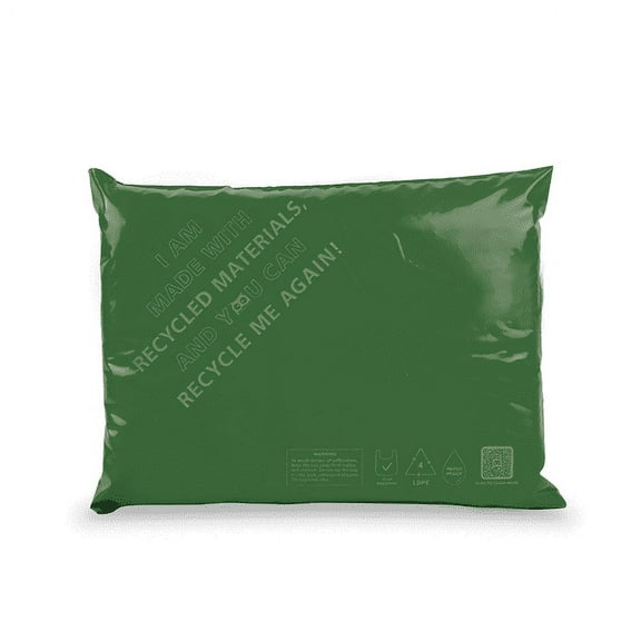 Owlpack Eco Friendly 2 MIL Green Recycled Mailers (9" x 12", pack of 100)