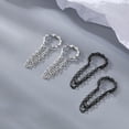 thumbnail image 6 of Solid 925 Sterling Silver Cuff Earrings Chain Cartilage Wraps for Women Teens Minimalist Cuff Earrings No Piercing, 6 of 11