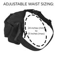 thumbnail image 3 of DALIX Small Fanny Pack Waist Pouch Bag S XS Size 24 to 31 in Black, 3 of 7