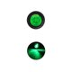 thumbnail image 2 of Horohoroe 3LED 3/4 pulgadas luz lateral del camión LED luz de señal del camión luz lateral del autobús luz del camión 12V (verde 5 piezas), 2 of 8