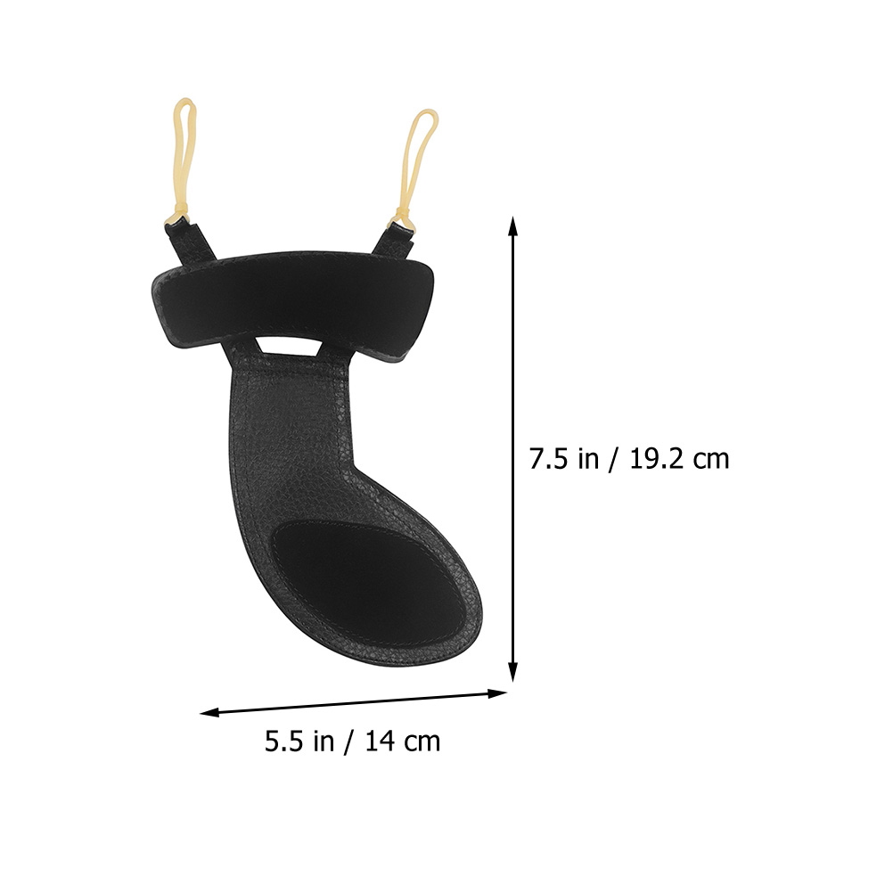 BESTYASH Black Violin Shoulder Rest Pad for Comfortable Fit, Ideal for Professional and Beginner Violin Players