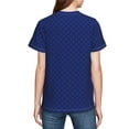 thumbnail image 7 of Wukai Navy Blue Youth Unisex Short Sleeve T-Shirt for Boys, Girls, Teens, and Kids-Large, 7 of 7