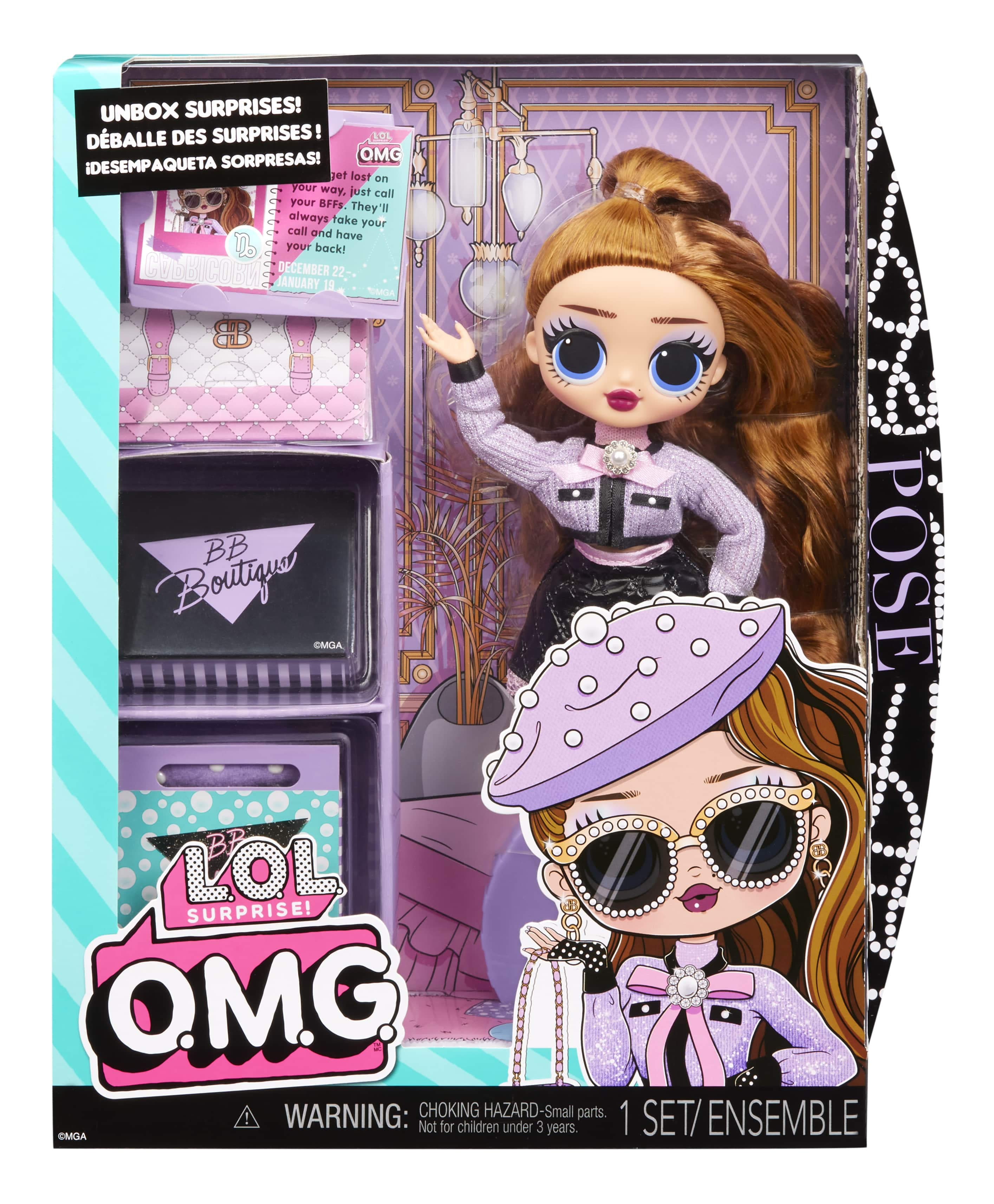 LOL Surprise OMG Pose Fashion Doll with Multiple Surprises and Fabulous Accessories Great Gift for Kids Ages 4