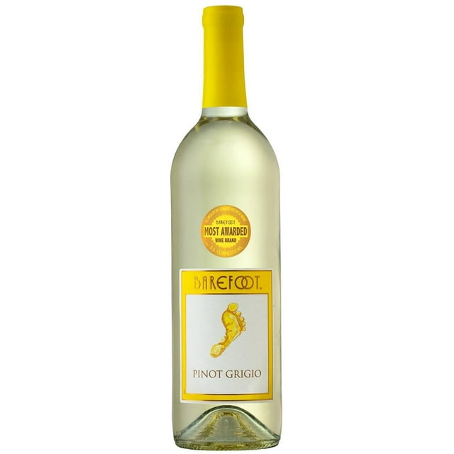 Caja de 12 Vino Blanco Barefoot Pinot Grigio 750 ml Pinot Grigio