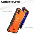 thumbnail image 2 of ExoGuard For Cricket Vision Plus Case, Phone Case with Screen Protector and Kickstand (Orange), 2 of 7
