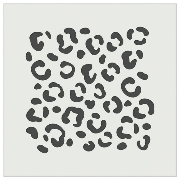Leopard Print Spots DIY Cookie Wall Craft Stencil - 5.5 Inch