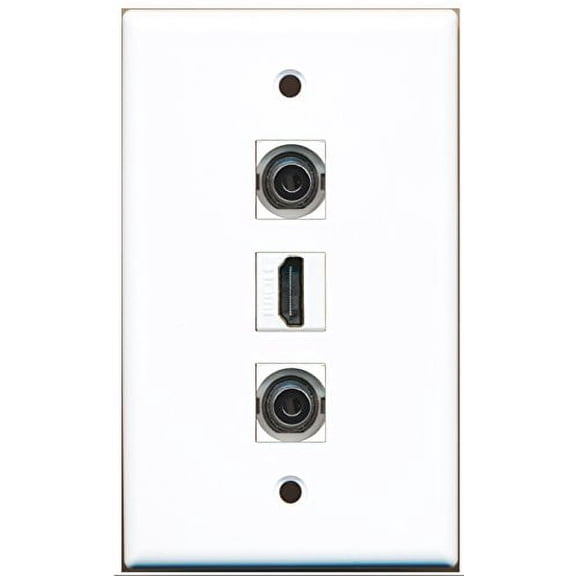 RiteAV - 1 Port HDMI 2 Port 3.5mm Wall Plate