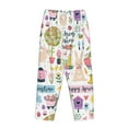 thumbnail image 5 of Haiem Spring Flowers Birds Women's Pajama Pants Ultra Lightweight Pjs Bottoms Sleepwear Bottom Pants With Pocket Drawstring-Small, 5 of 9