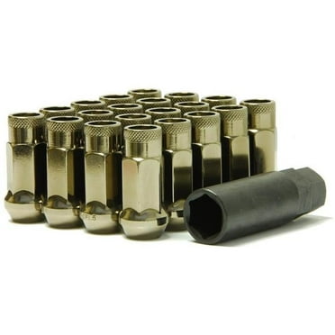 Wheel Mate  12 x 1.50 Titanium 48 mm Open End Lug Nuts for Muteki SR48