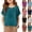55# Dark Green, variant on Girls Cotton Linen Shirts Tween Girls Boho Boat Neck Blouses Roll Up Sleeve Oversized Tunic Blouse Dressy Casual Shirts,Dark Green,11-12 Years