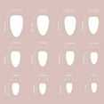 thumbnail image 5 of KUFptva Press on Nails Almond Shaped Fake Nails Glossy Stick on Nails Natural Full Covers False Nails Acrylic Glues on Nails, 5 of 7