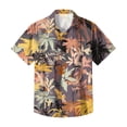 thumbnail image 6 of HAJWOH 2026 Summer Hawaiian Shirt for Men Casual Button Down Short Sleeve Summer Beach Shirts Loose Fit Floral Print Tropical Tops, 6 of 7