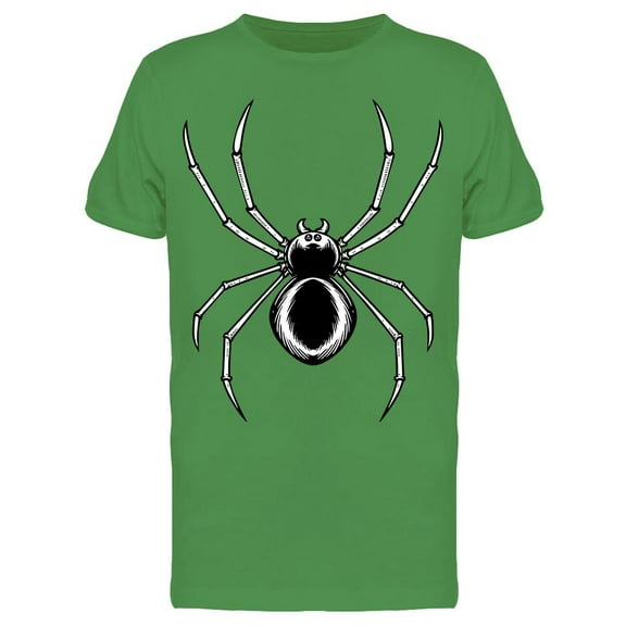 Engraved Halloween Spider Tee Men's -Image by Shutterstock