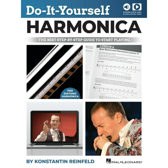 Do-It-Yourself Harmonica: The Best Step-By-Step Guide to Start Playing - Book with Online Audio and Instructional Videos, (Paperback)