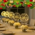 thumbnail image 2 of Mini Table Dandelion Gold, Mini LED Lamp Centerpiece for Christmas Decor, Weddings, Home Party, Holiday Table Decoration, 2 of 6