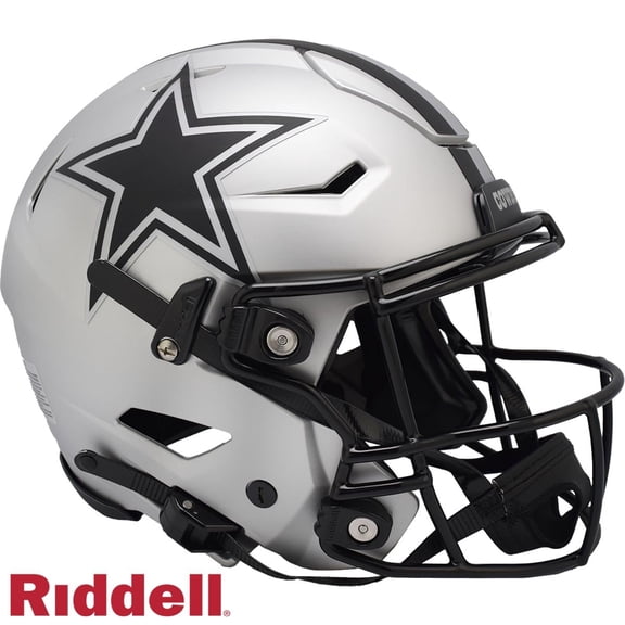 Riddell 9585500564 Dallas Cowboys Helmet - Riddell Authentic Full Size Speed Flex Style Rave Alternate