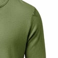 thumbnail image 6 of HOMADLES Men's Long Sleeve Henley Shirt Relaxed Fit Button Shirt Solid Color Lightweight Casual Tops Army Green Size S, 6 of 6