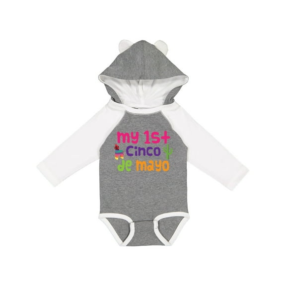Inktastic Cinco De Mayo Party Babys 1st Boys or Girls Long Sleeve Baby Bodysuit