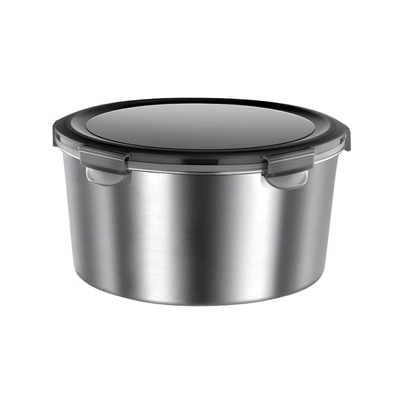ACDANC 2026 New Large Salad Bowl with Lid,Salad Bowls to Go for Lunch,Stainless Steel Bowls,Stainless Steel Lunch Container,Salad Bowl Stainless Steel Salad Bowl with Lid (Silver 1100Ml 5.9X3.2In)