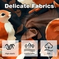 thumbnail image 3 of Squirrel Chair Pillow Covers Set with Unique Patterns for Bed and Throw Pillows - Sizes 16x16, 18x18, 20x20 Inches for Various Occasions - Set of 2 Items, 3 of 6