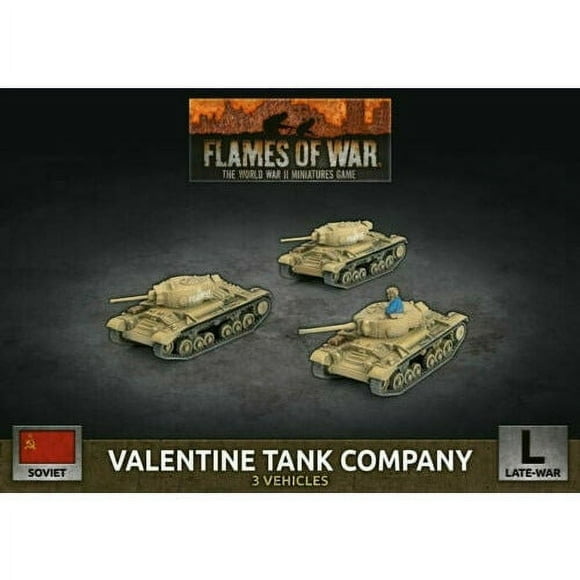 Flames of War Tank Company de la Saint-Valentin Soviétique Neuf