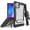 Marble White, variant on Tri-Shield [DESIGNER PRINT SERIES] Rugged Case Metal Kickstand Cover + Belt Clip Holster [CHIC DESIGN] for Apple iPhone 11 PRO MAX (2019, 6.5" Model)