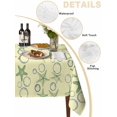 thumbnail image 2 of Yellow Green Coastal Table Cloth, Waterproof Tablecloth for Rectangle Tables, Starfish Nautical Ocean Sea Wooden Reusable Washable Fabric Table Cover for Restaurant Kitchen Dining Tables 60"x120", 2 of 9