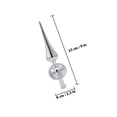 thumbnail image 2 of unbranded 2Pcs Silver Christmas Tree Topper Ornament Plastic Spherical Treetop Decoration for Home, 2 of 8