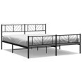 thumbnail image 2 of Casafoyer Metal Bed Frame with Headboard&Footboard Black 72"x83.9" California King, 2 of 2