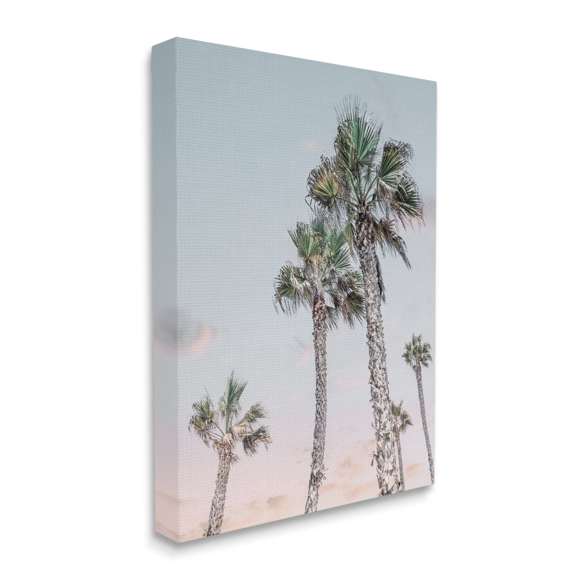 Stupell Industries Tall Tropical Palm Trees Clear Sunset Sky Photograph Gallery Wrapped Canvas Print Wall Art, Design by Natalie Carpentieri
