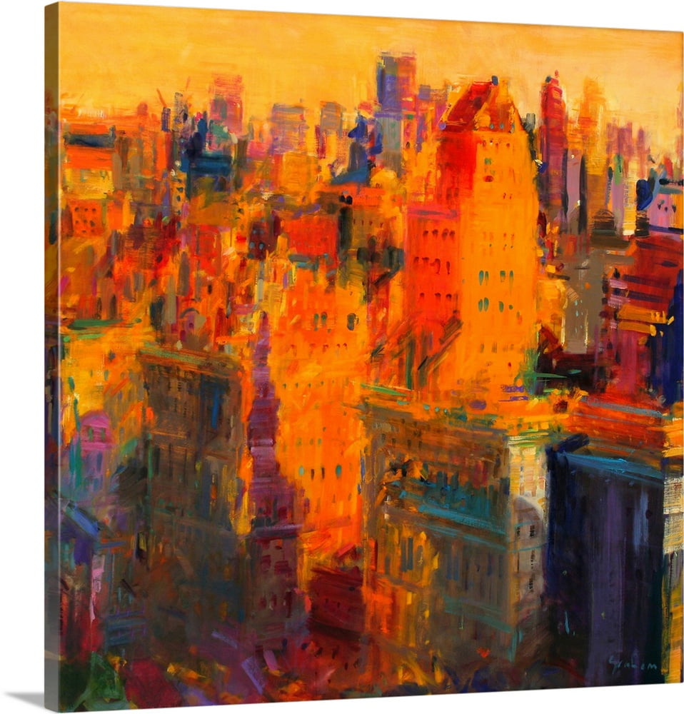 Great BIG Canvas "Manhattan, 2011" Canvas Wall Art 24x24