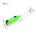 thumbnail image 2 of Uxcell Electric Tumbler Stirrer, Handheld Mini Mixer Battery Operated Stirring Mixing Green  1pcs, 2 of 6