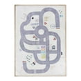 thumbnail image 2 of BNM Path Road Non-Slip Kids Washable Indoor Area Rug, 5' 7" x 8' 9", Ivory, 2 of 13