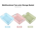thumbnail image 3 of GOOHOCHY Plastic File Basket for Office Document Organizer with Assorted Colors and Smooth Surface 3 Pieces, 3 of 8