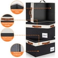 thumbnail image 4 of Youfenhome Extra Large Fabric Storage Bins with Lids and Label Window for Closet with 3 Handles, Fabric Storage Baskets for Shelves for Organizing Closet Shelf (15.75x11.8x10.2 in, 3 Pack), 4 of 7