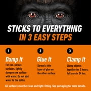 Gorilla 50002- Original Glue, 2 oz, Brown